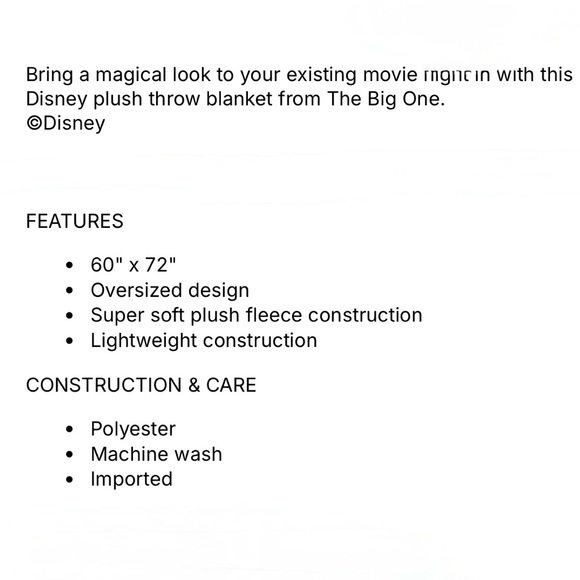 Disney’s Stitch Christmas Throw Blanket - Picture 9 of 9